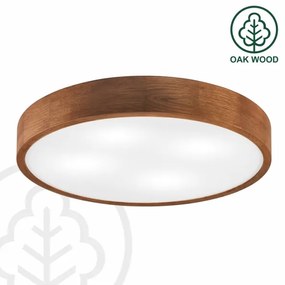 Brilagi - Plafoniera LED CARVALHO 4xE27/60W/230V finitura rovere ciliegio Ø 57,5 cm