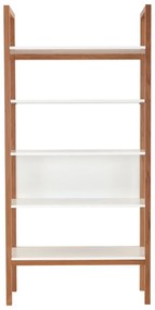 Libreria bianca in rovere 90x185 cm Farringdon - Woodman