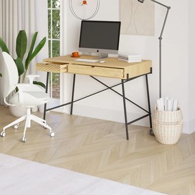 Tavolo da lavoro in rovere 60x110 cm Ecrin - Marckeric