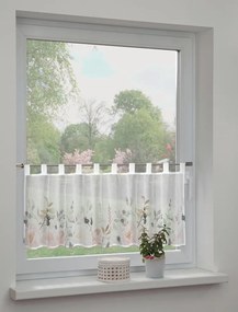 Tenda sottile bianca 135x45 cm Floral – Sehlbach