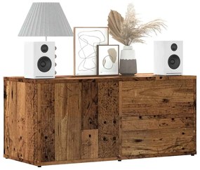 Mobile Porta Tv Legno Antico 80x34x35,5 Cm Legno Multistrato /