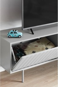 Mobile TV grigio-color naturale effetto rovere 140x52 cm Sierra - Teulat