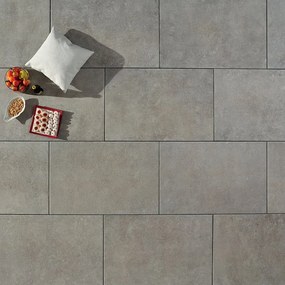 Lastra di cemento Duomo Bluestone in gres naturale grigio L 90 x L 60 cm, spessore 20 mm