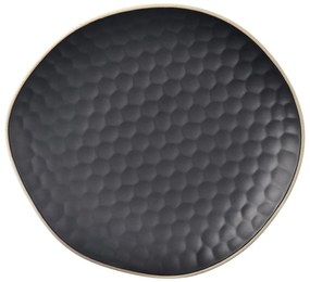 Piatto da portata nero in gres Tea Time – Orion