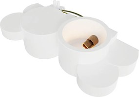 Applique da Parete 2xG9 in Gesso Pitturabile  - Serie VOLUMI