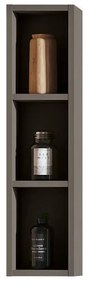 Pensile bagno Opera laccato opaco carbone P 17 x L 20 x H 80 cm
