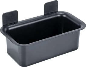 Mensola da bagno senza foratura nera in plastica Parma – Allstar