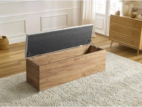 Panca in grigio chiaro e colore naturale Kumo - Bobochic Paris