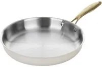 Padella 28 cm in acciaio bianco oro California