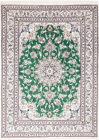 Nain Tappeto 200x150 Verde (Iran) Annodato A Mano