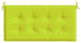 Cuscino per Panca Verde Brillante 100x50x3 cm in Tessuto Oxford