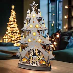 Solight 1v282 - Decorazione natalizia LED LED/2xAA/bianco caldo albero