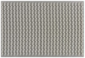 Tappeto da esterno grigio con motivo geometrico 120 x 180 cm TUMKUR Beliani
