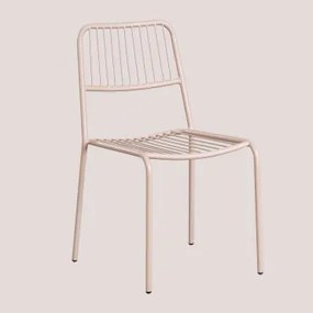 Confezione da 4 sedie da giardino impilabili Elton Nude beige - Sklum