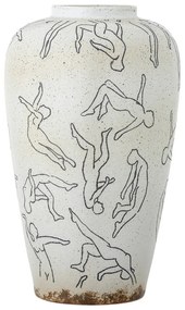 Vaso in gres crema (altezza 34 cm) Adah - Bloomingville