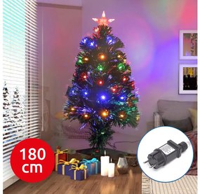 Aigostar - Albero di Natale da esterno LED/6W/230V 180 cm IP44 multicolore