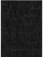 Leder Tapete Bic Croco von Elitis - Schwarz