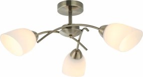 Lampadario a plafone DONNA 3xE27/60W/230V patina