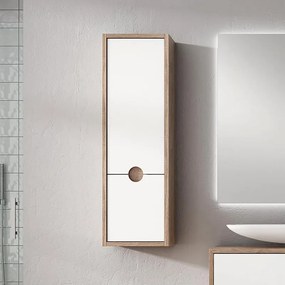 Colonna per mobile bagno Kompas VISOBATH 2 ante P 25 x L 30 x H 96 cm bianco laccato mdf
