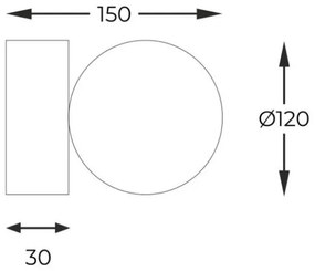 Zuma Line 5647 - Applique ALI 1xG9/40W/230V