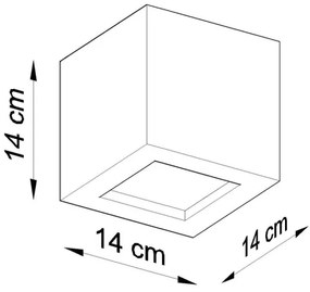 Sollux SL.0872 - Applique LEO 1xE27/60W/230V nero