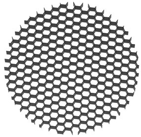 Griglia Antiabbagliamento Focus Led Per Proiettore Alluminio Nero Diametro 3,3Cm