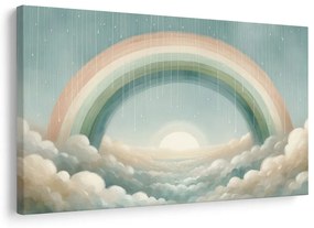 Quadro su tela – Arcobaleno sopra un mare di nuvole