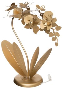Lampada da tavolo floreale Orchidea piccola - Oro