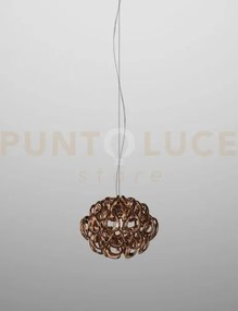 Giogali sospensione 35 cristallo rame e bronzo opaco 1 luce attacco...