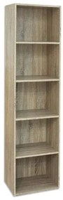 Libreria in legno 5 ripiani scaffale Rovere L 40 x H 29 x H 172 cm