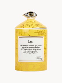 Candela profumata fatta a mano Leo (rosa, sandalo & cedro)