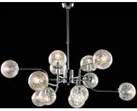 Lampadario Moderno Ikarus Cromo 12 Luci E14