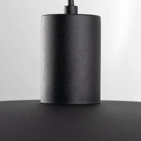 Lampadario a sospensione con filo ASTRA 1xE27/15W/230V diametro 41 cm nero