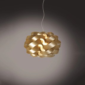 Lampadario Moderno Cloud Polilux ® New Gold E Metallo Cromo 3 Luci E27