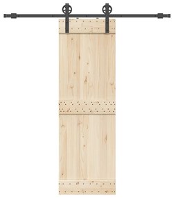Kit Di Binari Per Porte Scorrevoli 200 Cm Acciaio Nero /