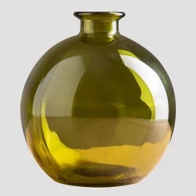 Vaso in vetro riciclato Kimma Verde Fogliame - Sklum