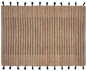 Tappeto Jimma in juta beige, L 160 cm su misura