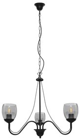 Lampadario a sospensione con catena ALLENA 3xE27/15W/230V