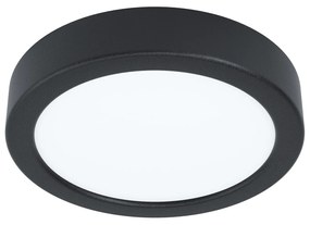 Plafoniera Moderna Fueva 5 Acciaio Nero Led Integrato 11W 4000K Ip20