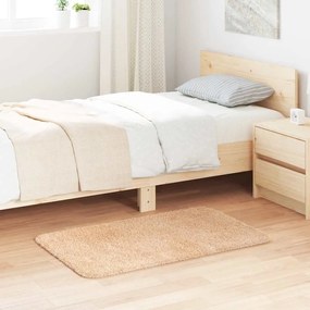 Tappeto Shaggy A Pelo Lungo Navarra Beige 60x100 Cm Poliestere /