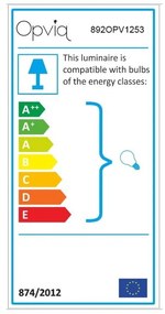 Lampada da parete bianca e nera Profil – Opviq lights