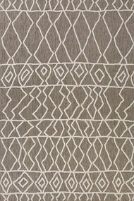 Tappeto Patio astratto beige, bianco, L 230 x L 160 cm