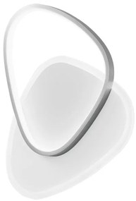 Plafoniera LED Ayrton Ø 42 cm argento IP20, 4600 lumen LUCE AMBIENTE DESIGN