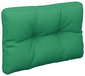 Cuscino per Pallet Verde 60x40x12 cm in Tessuto