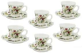 Servizio Caffè set 6 Pezzi in Stile Inglese - New Spring Rose