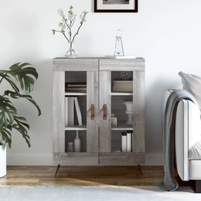 Credenza Grigio Sonoma 69,5x34x90 Cm İn Legno Multistrato /