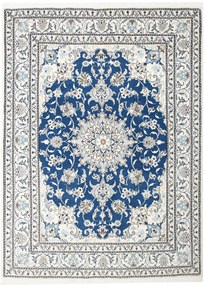 Nain Tappeto persiano 150x200 Blu (Iran) Annodato A Mano