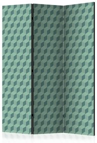 Paravento  Monochromatic cubes [Room Dividers]  Colore Verde, Dimensioni e Misure 135x172