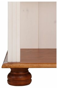 Libreria in legno di pino in colore bianco e naturale 70x181 cm Ella - Støraa