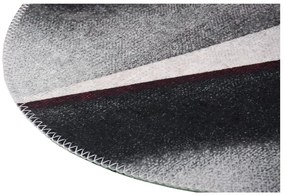 Tappeto rotondo lavabile bianco e nero ø 80 cm - Vitaus